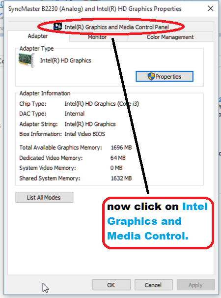 Adapter pop-up window